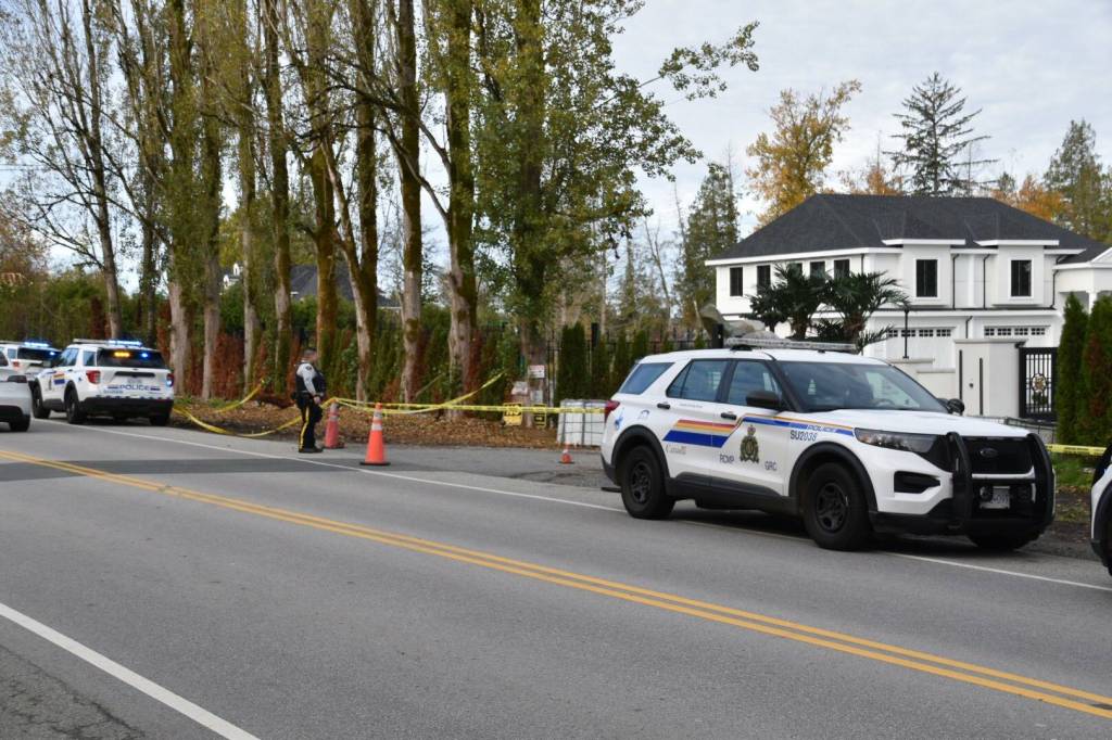 1 suspect at large as 3 charged with extortion in 2025 Surrey shooting | 100 Mile Free Press
